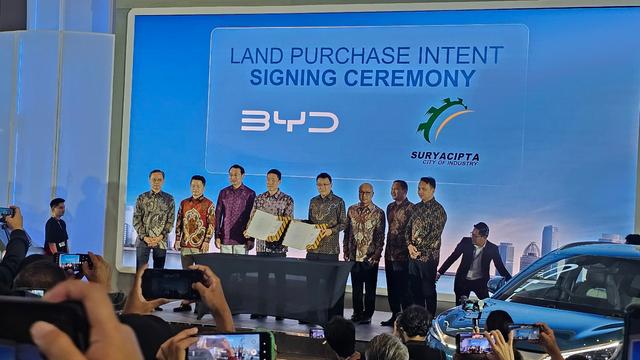 BYD Resmikan Pembelian Lahan Pabrik di Subang