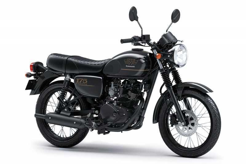 Kawasaki W175 Black Style Dapat Penyegaran Grafis Baru