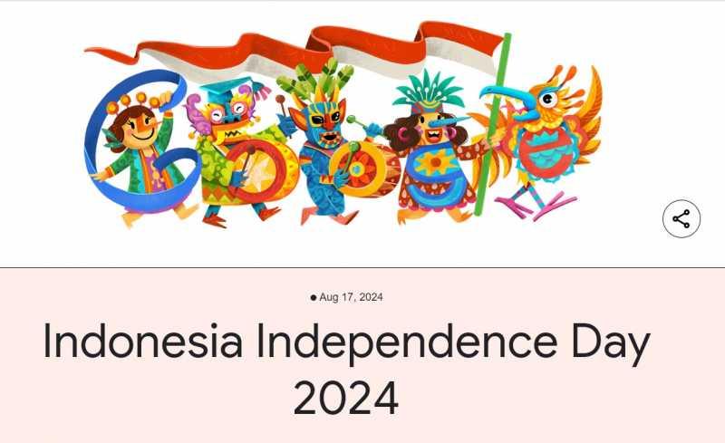 Makna Google Doodle Edisi HUT RI ke-79: Pawai Tujuhbelasan