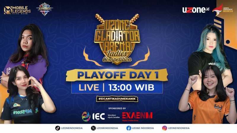 Playoff Uzone Gladiator Arena Ladies Competition Live di Game On Uzone