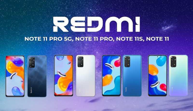 INFOGRAFIS: Spek Redmi Note 11, Note 11s, Note 11 Pro & Note 11 Pro 5G