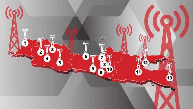 Infografis: Penyebaran BTS di Jalur Mudik 2018