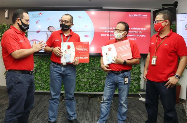 Telkom Gelar Pengundian IndiHome Miliarder Paket Rumah Ceria dan Berkah dari Rumah 2020