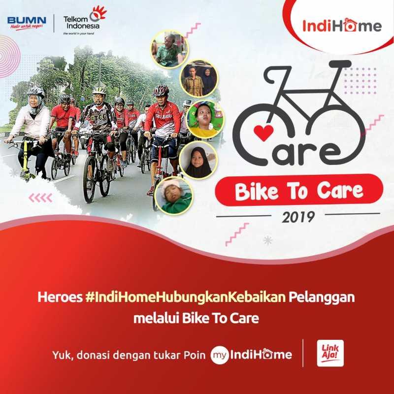 Indihome Ajak Berdonasi di LinkAja Lewat #BikeToCare