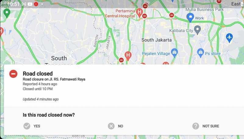 VIDEO: Cek Penyekatan Jalan, Vaksin, dan Tes Covid-19 via Google Maps