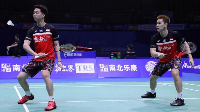 Hasil Indonesia Open 2019: Kevin/Marcus Lolos ke Babak Kedua