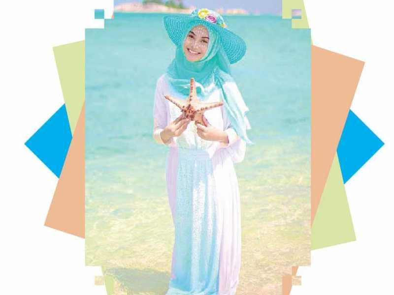 Cara Tampil Stylish di Pantai untuk Cewek Berhijab