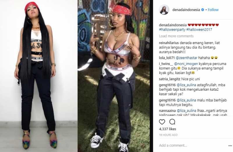 Lagi - lagi Denada Dibilang Menjiplak Gaya Rapper Nicky Minaj