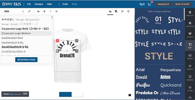 Pesan Kaos Desain Sendiri Secara Online Lewat Smartphone