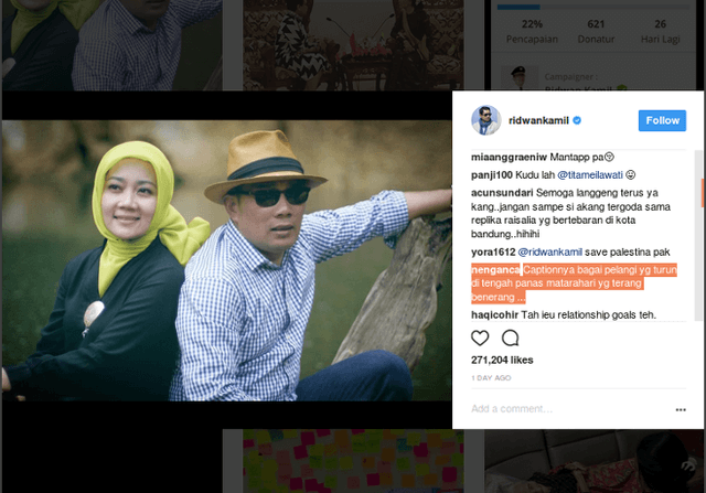 Tak Mau Kalah, Ridwan Kamil Tiru Kemesraan Raisa-Hamish Daud